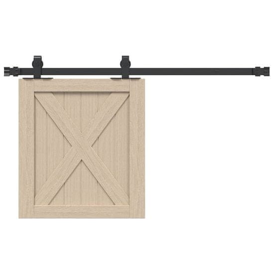 shumee vidaXL Komplet drsnih vrat omarice 91 cm ogljikovo jeklo