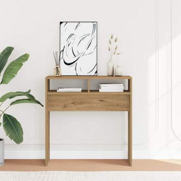 Vidaxl vidaXL Konzolna mizica, Artisan hrast, 78x30x80 cm
