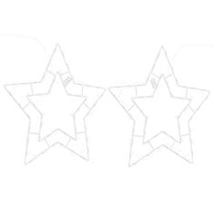 Vidaxl Božična luči Star Silhouette 2 kosa 50 LEDs toplo bela