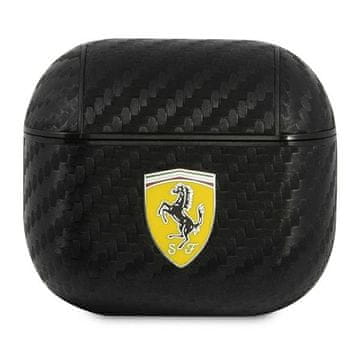 Ferrari Ovitek za slušalke FESA3CABK AirPods 3, črn/črn, On Track PU karbon