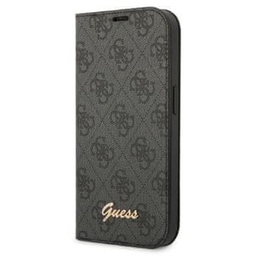 Guess Guess GUBKP14LHG4SHK iPhone 14 Pro6.1 črna/črna knjiga 4G Vintage zlati logotip