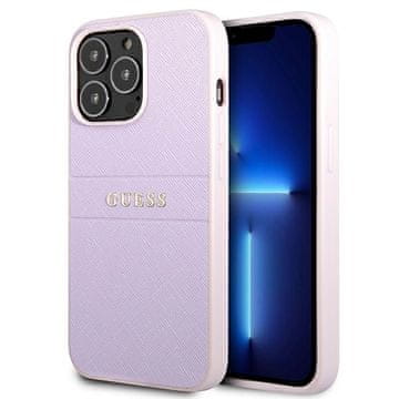 Guess Guess GUHCP13LPSASBPU iPhone 13 Pro / 136.1 vijoličen/vijoličen Saffiano vroč žig in kovinski logotip