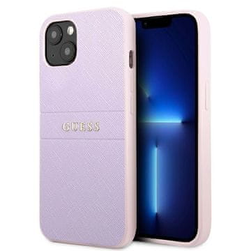 Guess Guess GUHCP13SPSASBPU iPhone 13 mini 5.4 vijoličen/vijoličen Saffiano Hot Stamp & Metal Logo