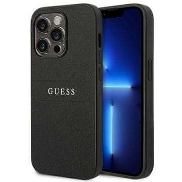 Guess Ovitek Saffiano za iPhone 14 Pro, črn