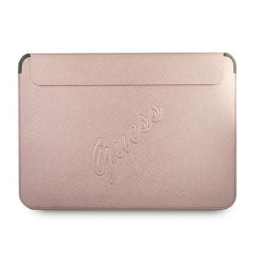 Guess Etui Guess Saffiano Script za 13" prenosnik - Roza