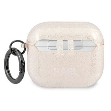Karl Lagerfeld KARL LAGERFELD EVIT ZA AIRPODS 3 KLA3UCHGD BLEŠČIČNO ZLAT S CHOUPETTE