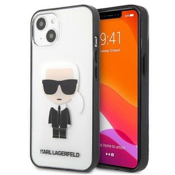 Karl Lagerfeld KLHCP13SHIKCK iPhone 13mini 5.4" prozoren Ikonik Karl