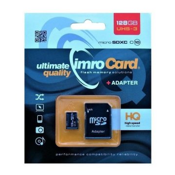 shumee 128 GB pomnilniška kartica Imro+ UHS-3 microSDXC