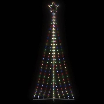 shumee vidaXL Lučke za novoletno jelko 447 LED diod barvita 249 cm