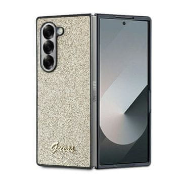 Guess Ovitek za Samsung Galaxy Z Fold6 Guess z bleščicami in zlatim napisom