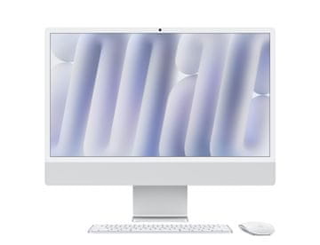Apple iMac 24 računalnik, M4, 8C GPU, 16GB, SSD256GB, srebrn
