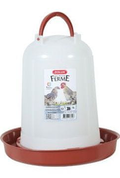 Zolux Napajalnik za perutnino 5l rdeč