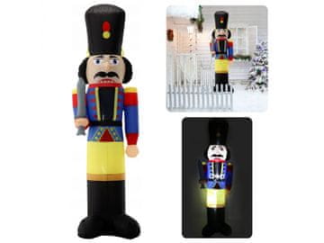 sarcia.eu Napihljiv lomilec orehov LED, božična dekoracija 230 cm