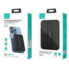 USAMS Powerbank PB64 10000mAh 20WQC3.0+PD Magnetno brezžično hitro polnjenje črna/črna 10KCD17301 (US-CD173)