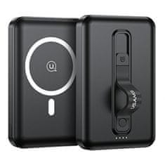 USAMS Powerbank PB64 10000mAh 20WQC3.0+PD Magnetno brezžično hitro polnjenje črna/črna 10KCD17301 (US-CD173)