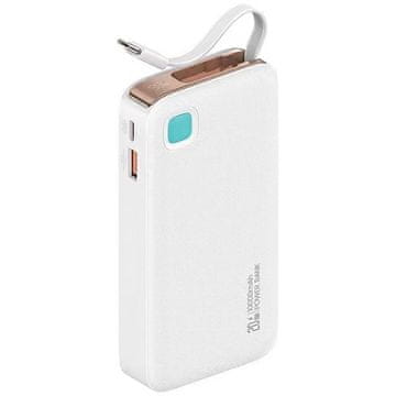 shumee Prenosna baterija USAMS Powerbank 10000mAh USB-C, 20W, bela