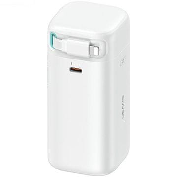 USAMS Prenosna baterija z Lightning kablom USAMS 18000 mAh 45W hitro polnjenje bela