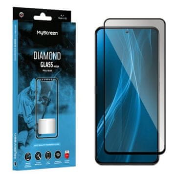 shumee Kaljeno steklo za Xiaomi Poco X6 MS Diamond Glass Full Glue črno