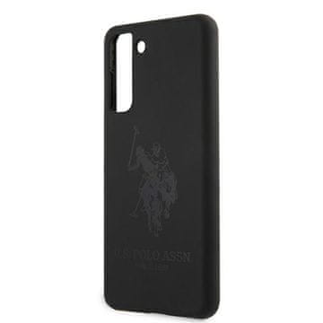U.S. Polo Assn. Silikonski ovitek za Samsung Galaxy S21 US Polo On Tone - ovitek črne barve