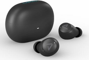 LAMAX Buds1 ANC brezžične slušalke, Bluetooth 5.3, USB-C, črne (LXIHMBUDS1ABA)