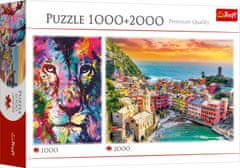 Trefl Puzzle Lion 1000 kosov + Italija 2000 kosov