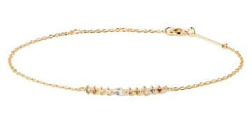 PDPAOLA Pozlačena zapestnica z barvnimi cirkoni Lotus Colors PU01-845-U