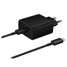 Samsung Hišni polnilec Super Fast Charge EP-TA845EBE 45W + kabel EP-DW767JBE TYPE C črn - original (Bulk)