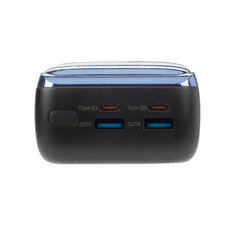 RivaCase VA1080 zunanja baterija powerbank 30.000 mAh 65W (tudi za prenosnik) - črn