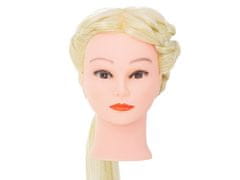 WOWO Blonde Training Head for Hairdressers - Trening glava za frizerje z naravnimi blond lasmi