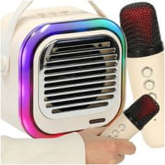 WOWO USB Bluetooth karaoke zvočnik krem