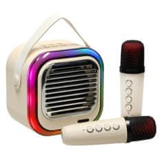 WOWO USB Bluetooth karaoke zvočnik krem
