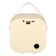 WOWO USB Bluetooth karaoke zvočnik krem