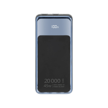 RivaCase VA1075 zunanja baterija powerbank 20.000 mAh 45W (tudi za prenosnik) - črn