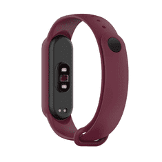 Onasi Pašček za uro Xiaomi Mi Band 5, Xiaomi Mi Band 6, Xiaomi Mi Band 7 - bordo rdeč