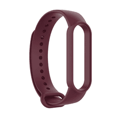 Onasi Pašček za uro Xiaomi Mi Band 5, Xiaomi Mi Band 6, Xiaomi Mi Band 7 - bordo rdeč
