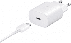 Samsung HIŠNI POLNILEC EP-TA800XWE Super Fast Charge (Type C) in podatkovni kabel EP-DA905BWE (Type C - Type C) - bel