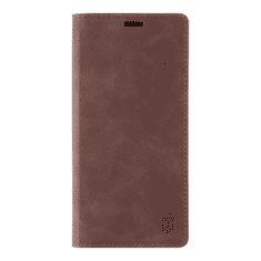 Tactical Velvet usnjena preklopna torbica za Samsung Galaxy A25 - rjava