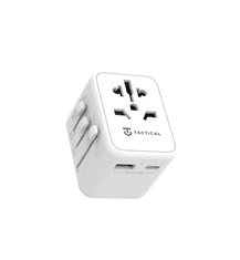 Tactical Univerzalni hišni adapter 220V + 1x USB 2.1A in Type C vhod (12W polnjenje) - SVETOVNI HIŠNI POLNILEC - ADAPTER / PRETVORNIK