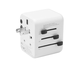 Tactical Univerzalni hišni adapter 220V + 1x USB 2.1A in Type C vhod (12W polnjenje) - SVETOVNI HIŠNI POLNILEC - ADAPTER / PRETVORNIK