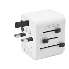 Tactical Univerzalni hišni adapter 220V + 1x USB 2.1A in Type C vhod (12W polnjenje) - SVETOVNI HIŠNI POLNILEC - ADAPTER / PRETVORNIK