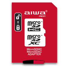 AIWA Spominska kartica MicroSD XC 64GB Class 10, 35MB/s z adapterjem SD