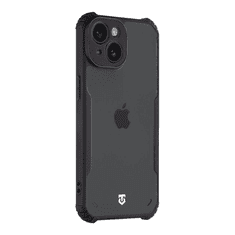 Tactical Quantum silikonski ovitek za iPhone 15 - prozorno črn