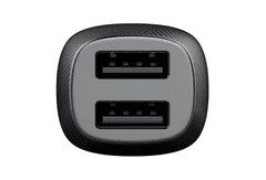 Tactical Avtopolnilec 2x USB-A QC 24W 3A s kablom Ligntning LICENČNI POLNILEC- siv