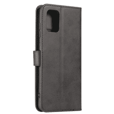Onasi Wallet denarnica usnjena preklopna torbica Samsung Galaxy S24 Plus 5G - črna