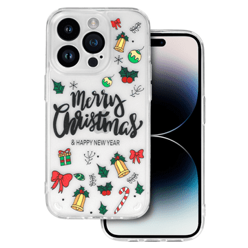 Onasi Clear Case Christmas za Samsung Galaxy A24 - prozoren