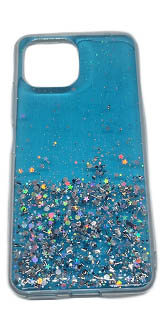 Onasi Silikonski ovitek z bleščicami SPARKLE za Samsung Galaxy A13 LTE A135 - moder