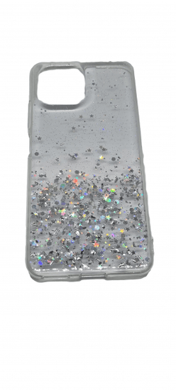 Onasi Silikonski ovitek z bleščicami SPARKLE za Xiaomi Redmi 9C - prozoren