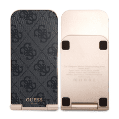 Guess Brezžična polnilna postaja/ namizno stojalo / brezžični polnilec MagSafe QI QC 15W 2v1 - Samsung Galaxy S23 / iPhone 15