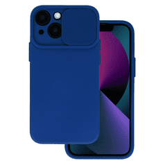 Onasi Lens Cover silikonski ovitek zaščita za iPhone 15 - moder