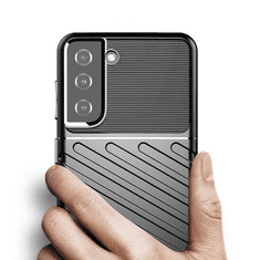 Onasi Silikonski ovitek Thunder Armor za Samsung Galaxy S24 Plus 5G - črn